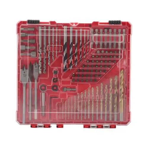 100pcs drill and bit set Factory Direct Electric Drill Matching Screwdriver Woodworking Hole Opener Tool Set