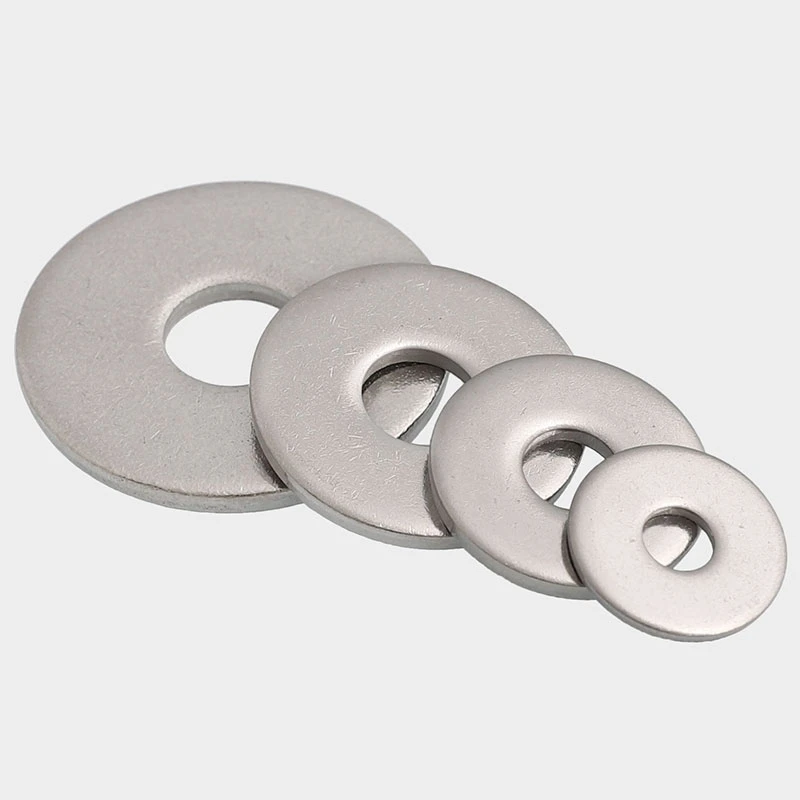 Factory spot 304 stainless steel flat washer DIN125 metal screw gasket round hardware flat washer M2-M10