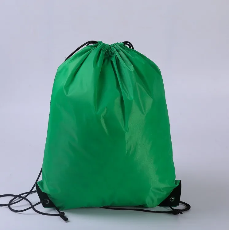 High Quality Polyester Draw String Sports Backpack Gym Bag Waterproof Custom Logo Promotional Fitness Drawstring Bags