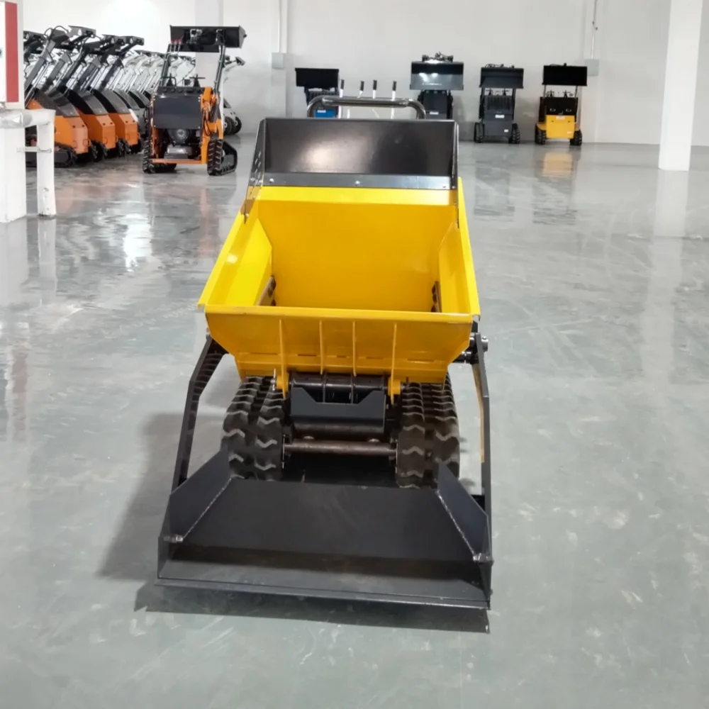 Popular 9hp Petrol Engine Powered CE EPA Approved Hydraulic Tipping 500kg mini Crawler dumper Truck mini