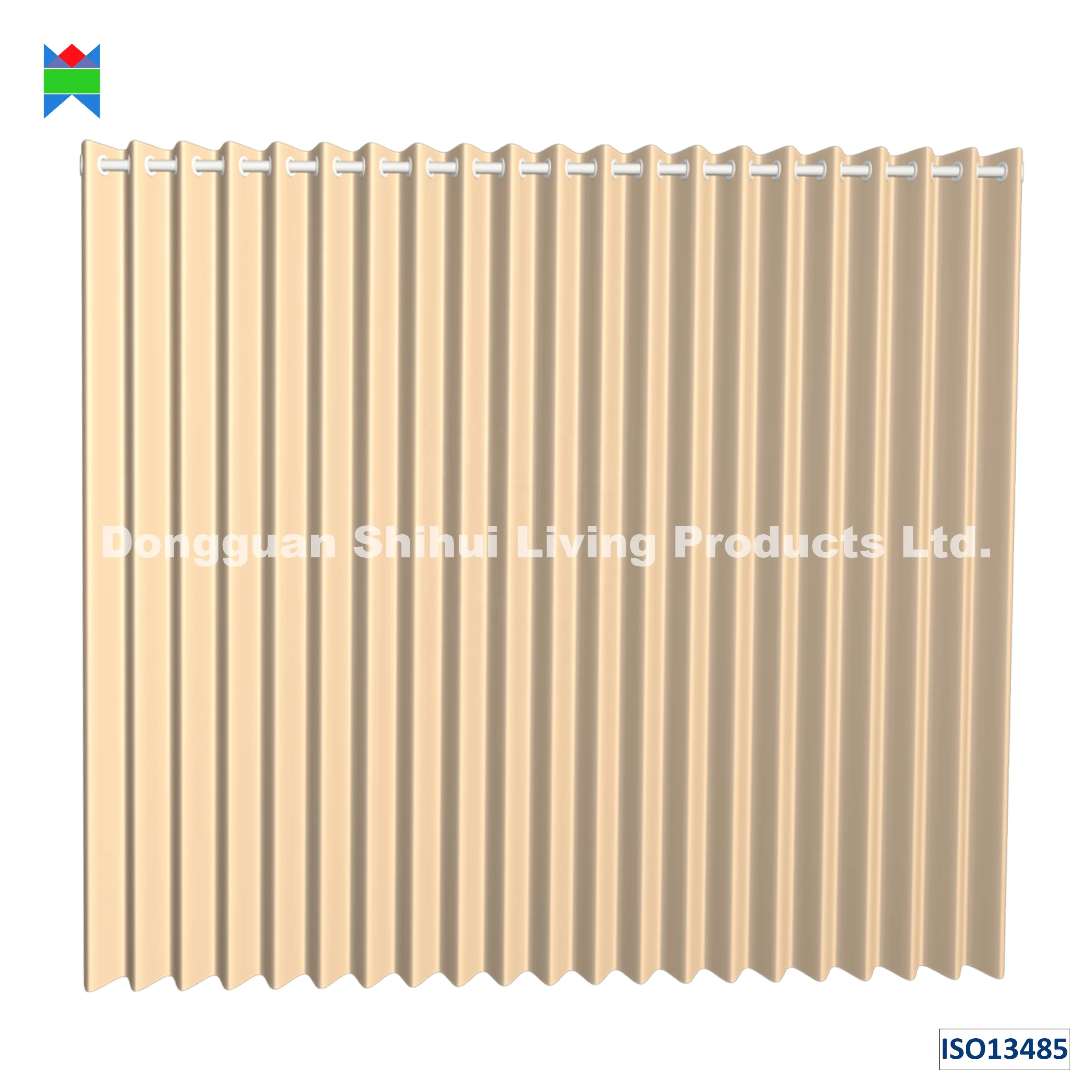 Medical anti-bacterial shield curtain suitable for hospitals clinics and nursing houses with ISO 22196:2011