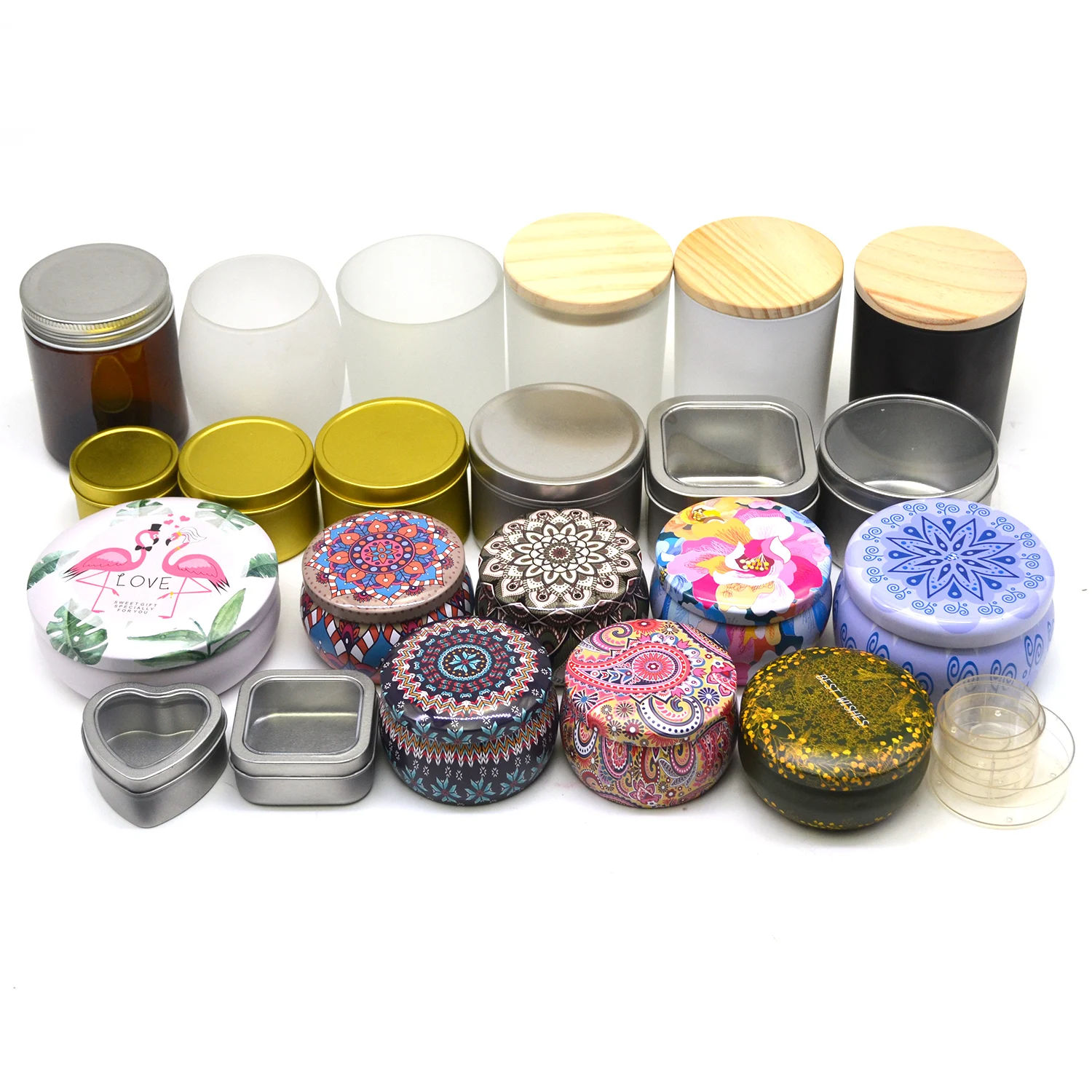 Natural Beeswax Soy Wax Fragrance Candle Mold Luxury DIY Scented Candle Making Accessories Kit Supplies Tools Set