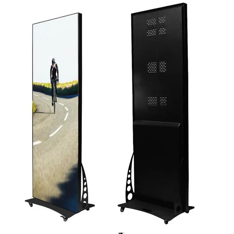New Commercial straight stand portable P1.86 P2 P2.5 P3 LED screen digital poster display for advertising