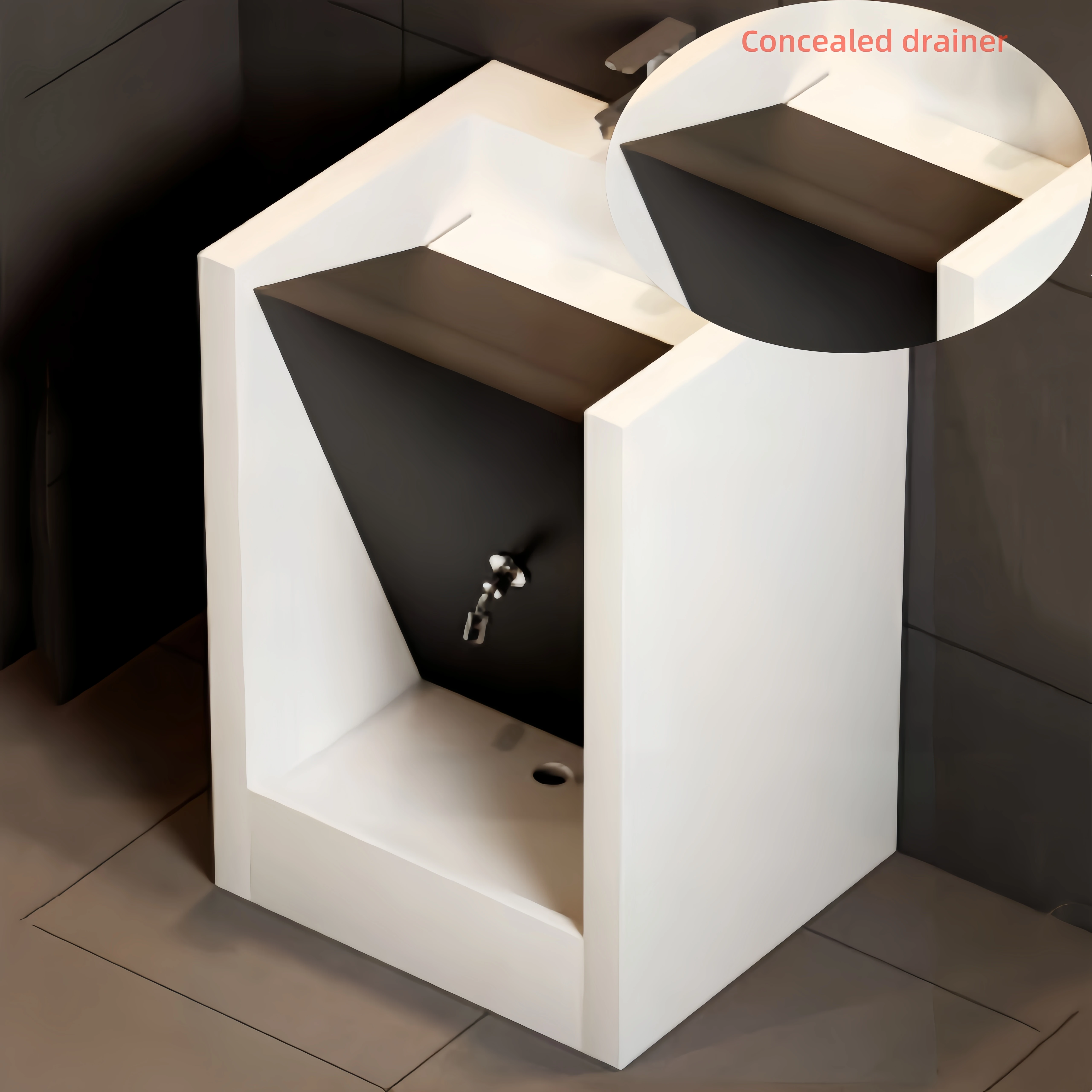 New Arrivals Modern Muslim Design Wudu Hand and foot Basin Islamic Wudu Wash Station Mosque Wudu Sink