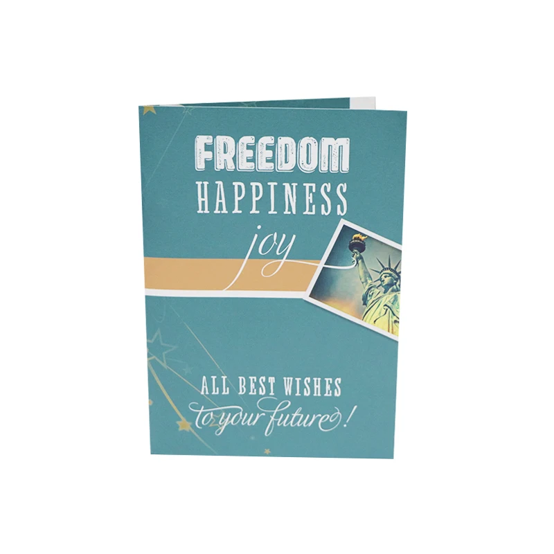 
OEM Light sensor musical led invitations birthday greeting card with sound 