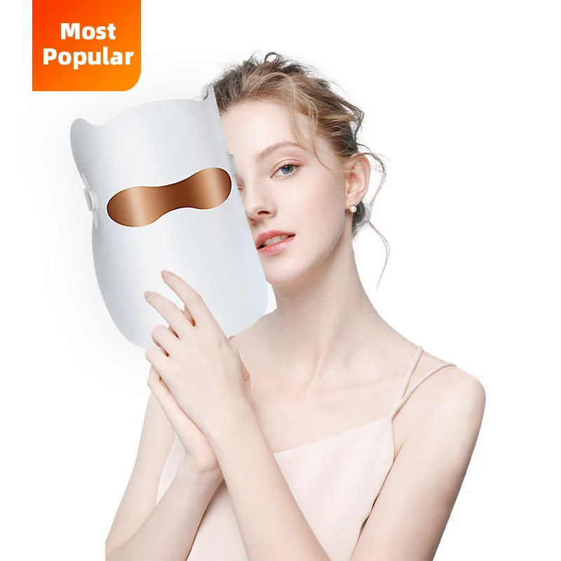 Professional-Grade Skincare New Large Size 115 Leds Wireless Rechargeable 7 Colors LED Light Therapy Photon Mask