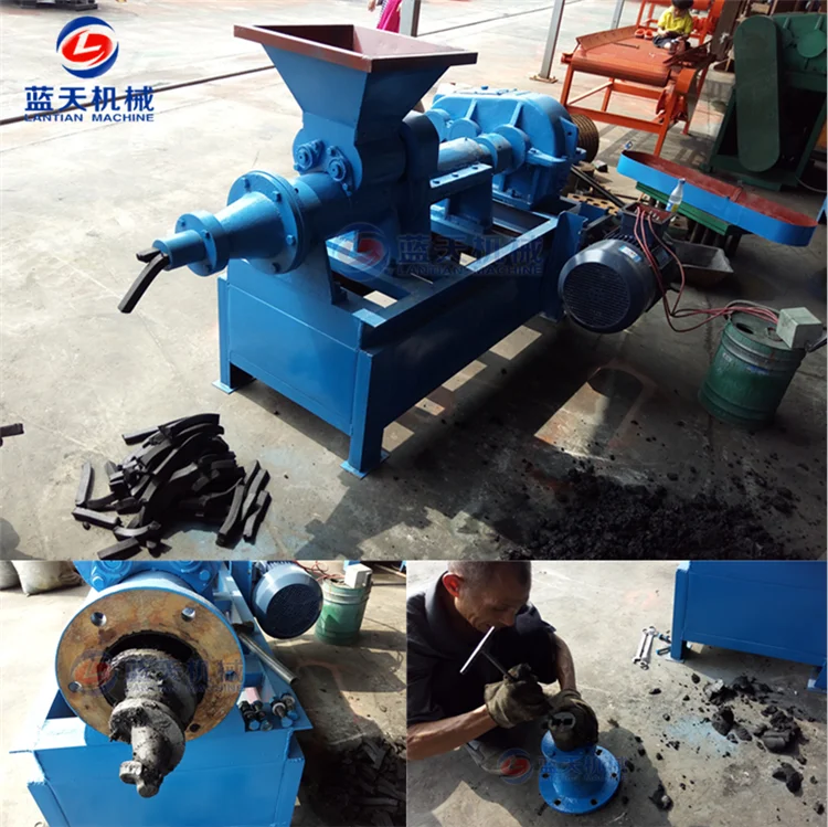 Cylindrical Shisha Charcoal Coal Dust Briquette Extrude Machine