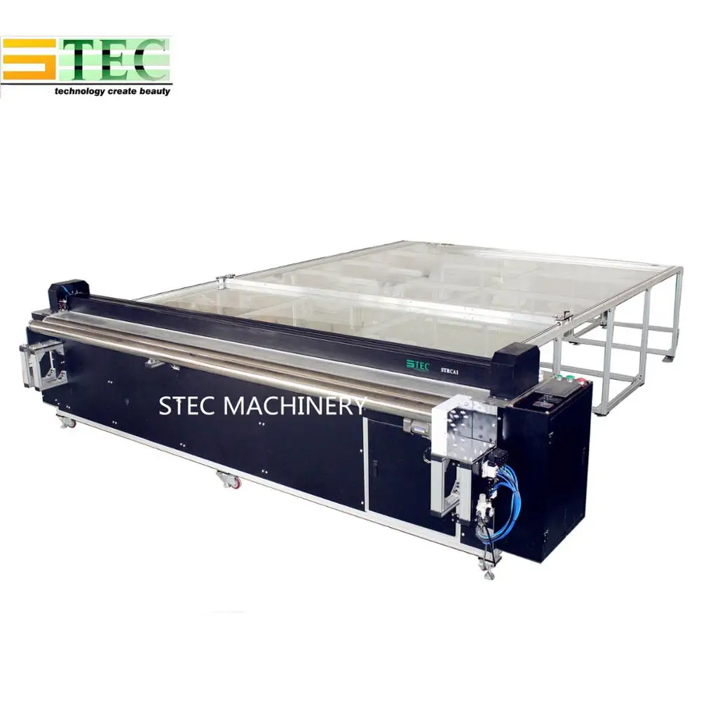 STEC Automatic Ultrasonic Zebra Blinds Roller Blind Cutting Machine Outdoor Roller Blinds Fabric Cutting Machine