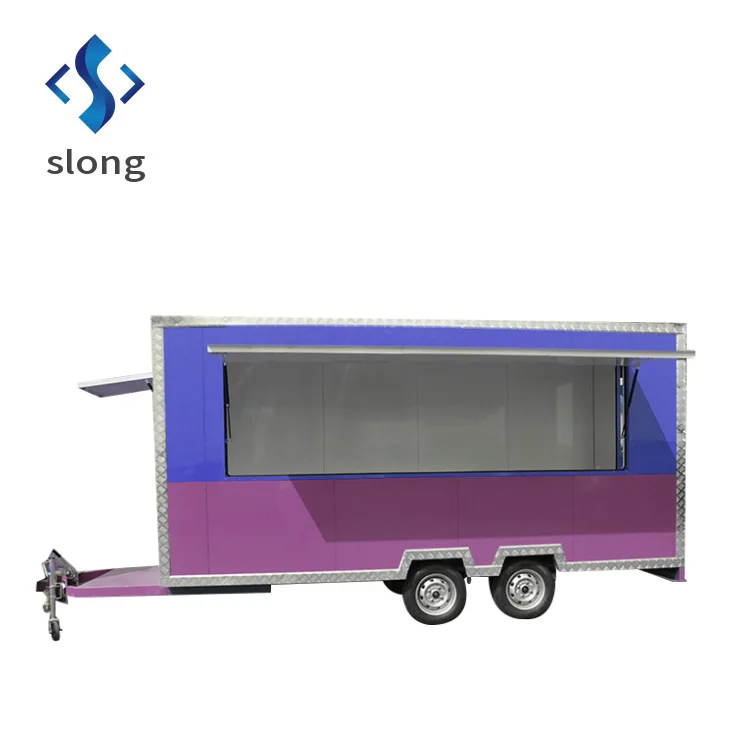 Fully Equipment Mobile Food Truck Used Fast Crepe Food Trucks Concession Trailer with Extension for Small Business