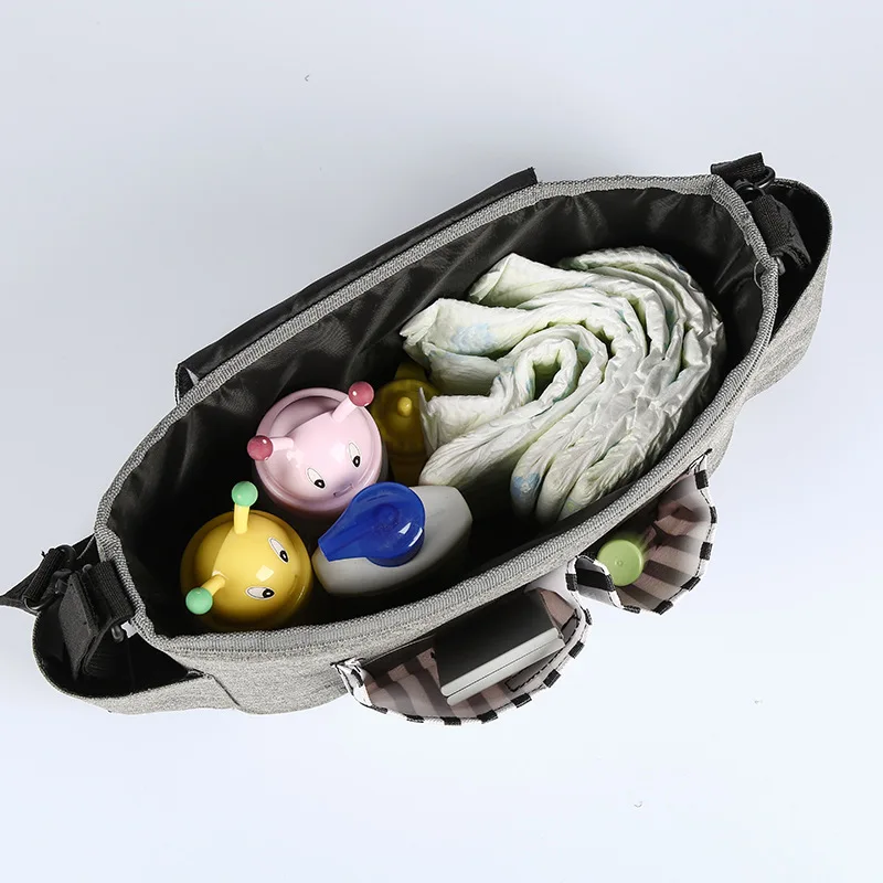 Modern wholesale portable shoulder outdoor travel hanging organizer stroller baby dipers bags