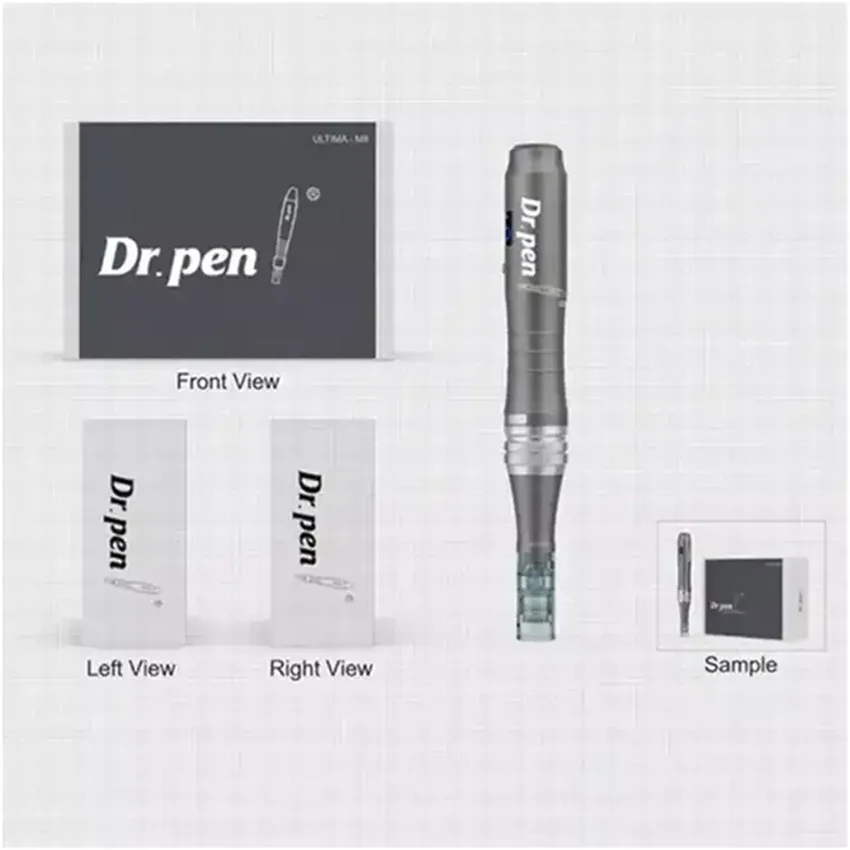 Professional Best Electric Wireless Rechargeable Ultima Dermapen Dr M8 Md Microneedling Derma Pen With Needle Cartridge