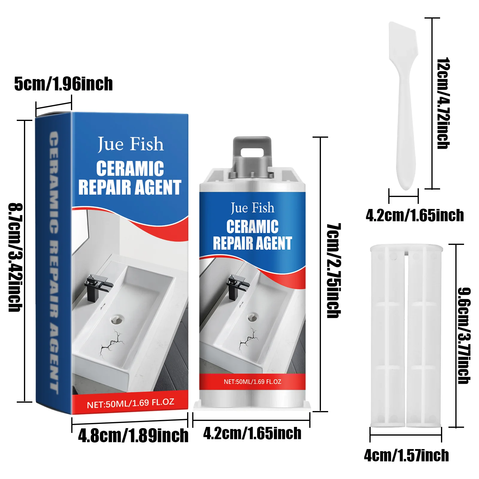 Wholesale Jue Fish household wall tiles leak repair gap anti-corrosion wear-resistant quick drying tile repair adhesive