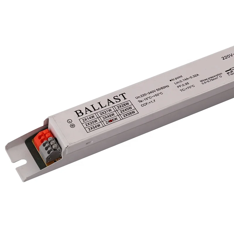  110-240V AC 2x15W 2x18W 2x20W 2x30W 2x36W 2x40W 2x55W 2x58W light electronic t8 легкий
