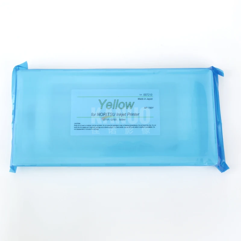Simple package Noritsu Orignal Y Ink Cartridge H086078 Yellow Color for Noritsu D701 D703 D1005 D1005HR Green Green-II Inkjet Pr