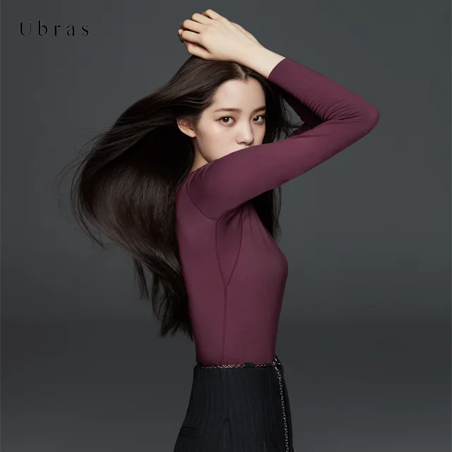 
Ubras UU73002 Drop Shipping Light Warm Mock-Neck Women Thermal Underwear 
