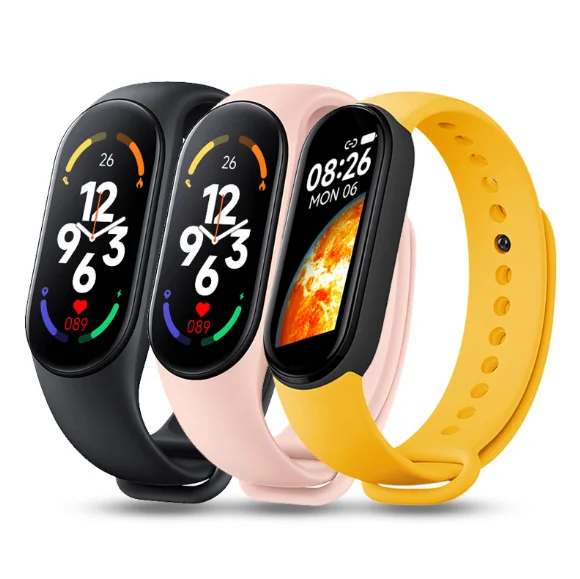 Most popular M7 Heart Rate Blood Pressure Monitor Bracelet M7 Smart Watches Smart Band Sport Fitness Tracker for Men Women
