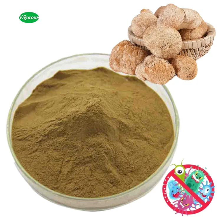 Органическая сушеная hericium гриб экстракт порошка Львиная Грива Гриб экстракт порошок