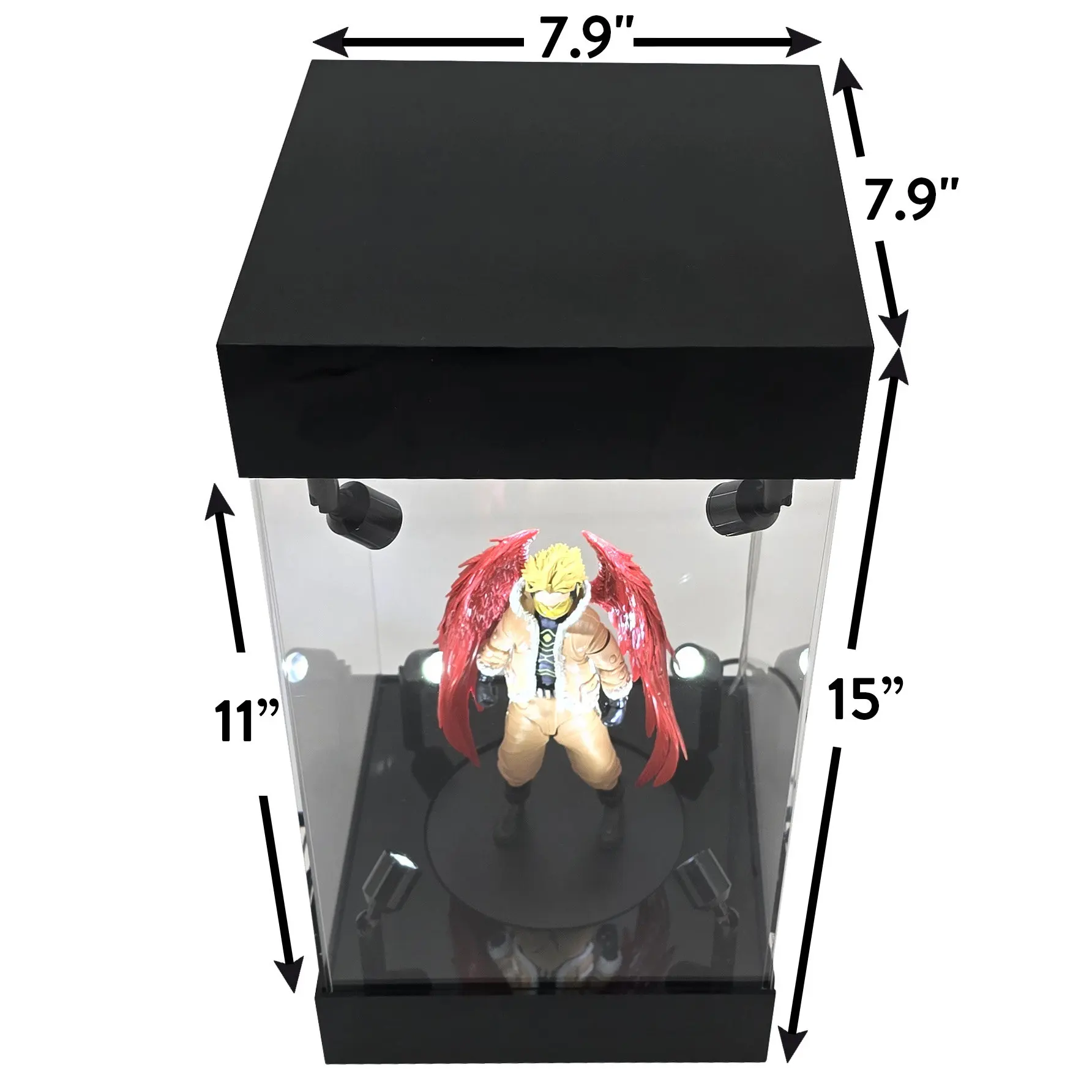 Factory wholesale customization OEM ODM acrylic action figure toy cabinet display box for toy