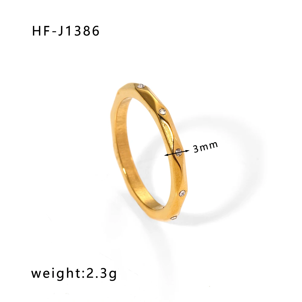 Luxury New Jewelry Arrival Stainless Steel Irregular Carving Nut Shape OVal Cubic Zircon Women Rings