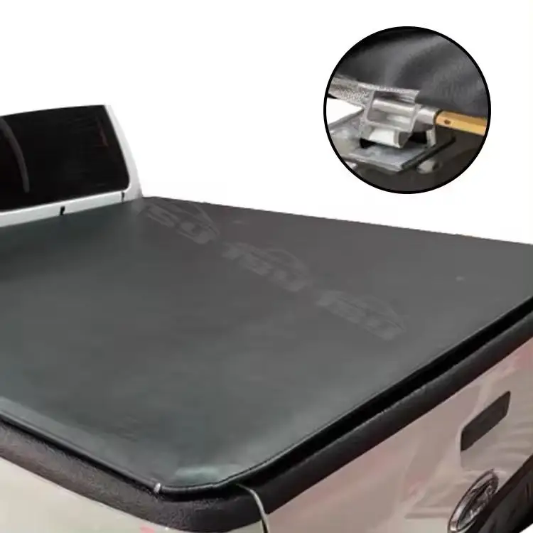 2023 Premium Soft PVC Material Roll Tonneau Cover for Toyota Hilux Nissan Isuzu Mitsubishi Mazda Strong Lock with Custom Logo