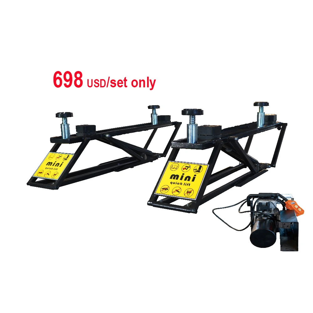 CE 2.8t Mini Scissor Car Lift Auto Mobile Quick Jack Car Lifts for home garage