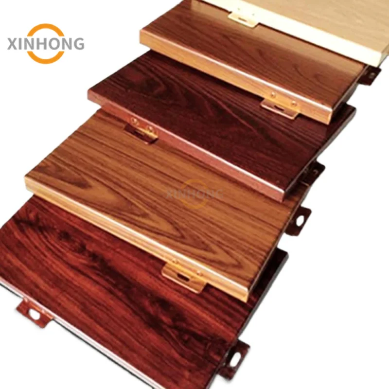 Hotel interior HPL veneer finished aluminum pattern wooden design flush doors