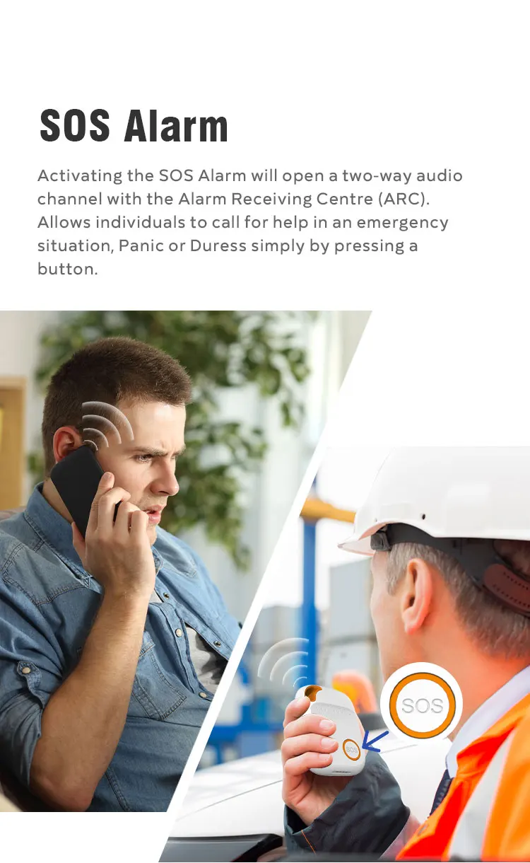 Eview EV04 4G LTE Mobile Alarm Emergency Button with SOS Call GPS Tracker Outdoor Indoor Alarm Listening Devices