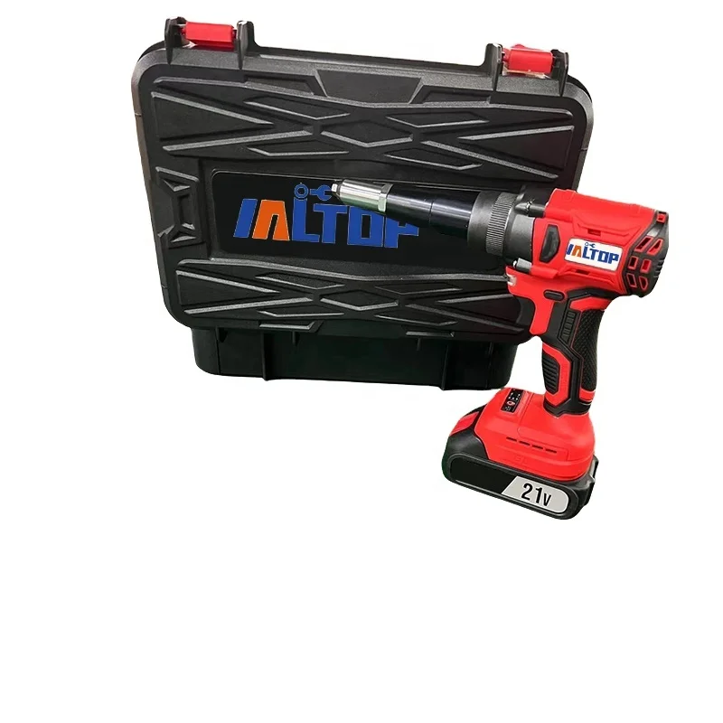 21V Brushless Lithium Battery Electric Rivet Gun Fully Automatic Charging for Household Pulling Nail Work Power Tool Essential