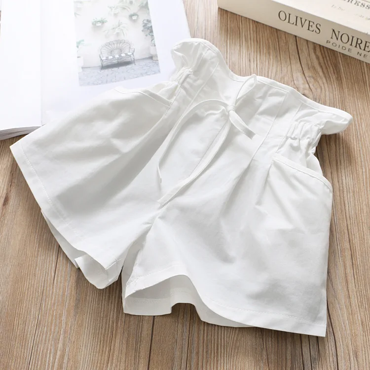 
K30101E 2020 Fashion Beautiful Summer Shorts For Little Girls Candy Color Cotton Skirts 