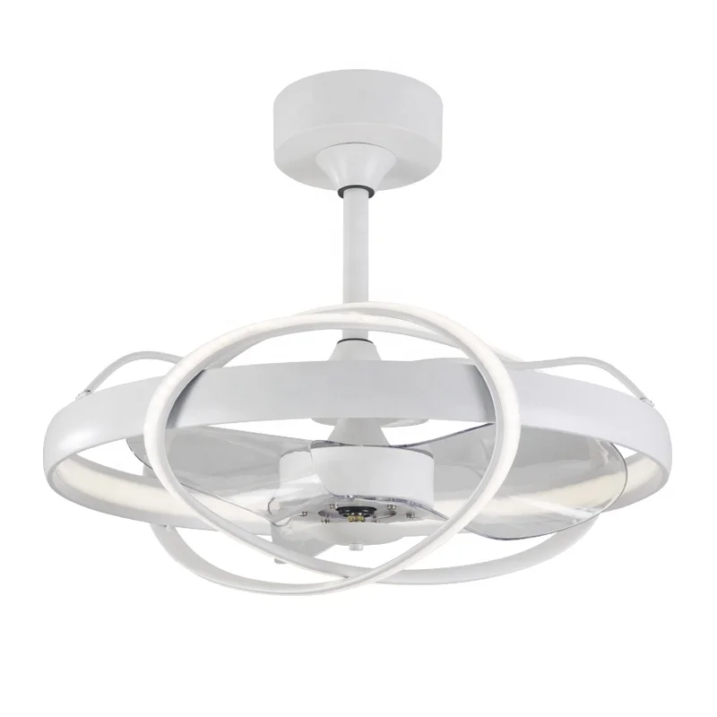 
Nordic Invisible Fan lights Frequency Conversion Chandelier with Remote Control for Home Bedroom Restaurant 220v Creative Simple 