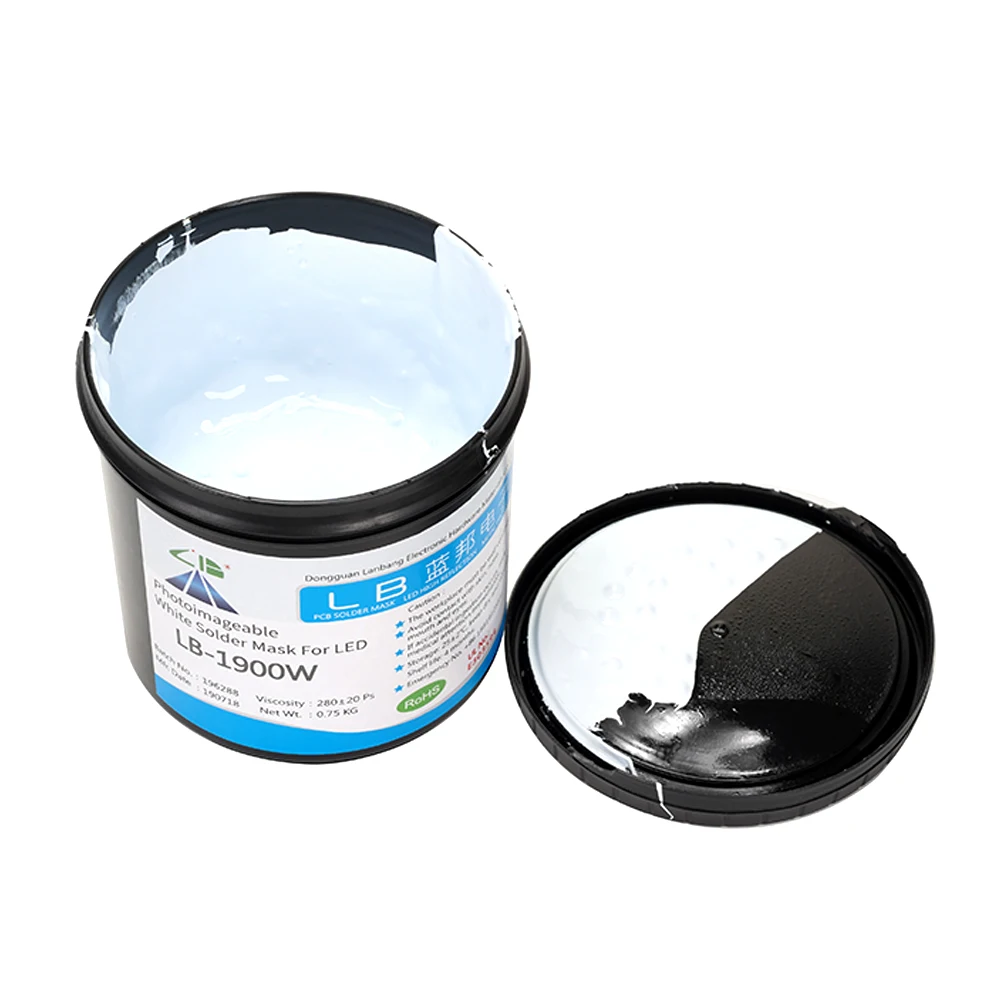 LED white ink solder white mask ink for LED display high precision PCB
