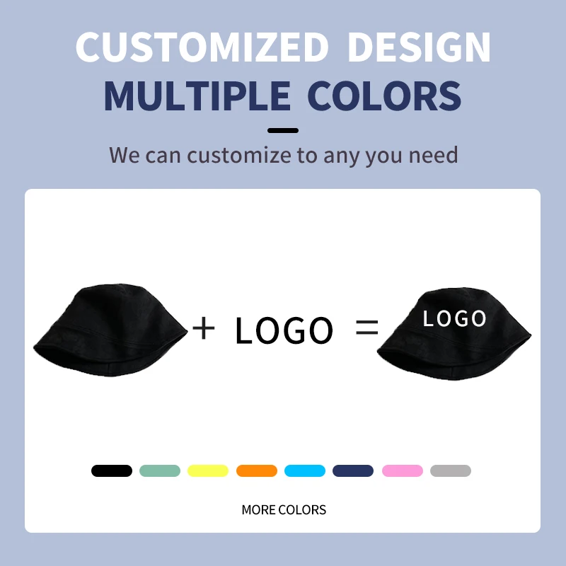 Professional OEM ODM Beach Sun Protection Wide Brim Custom 3D Embroidery Logo Fishing Bucket Hat