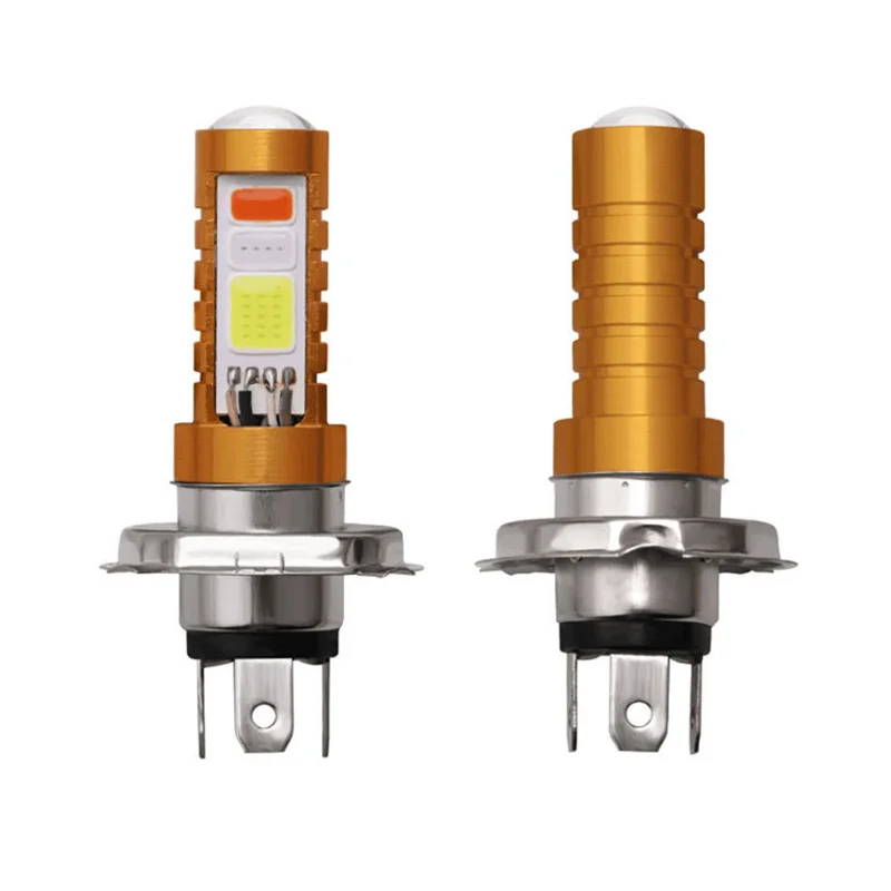 led Lens White Blue red Hi Lo Lamp Scooter Accessories Fog Lights 12V BA15D BA20D H6M 3Colors COB LED Motorcycle Headlight Bulbs