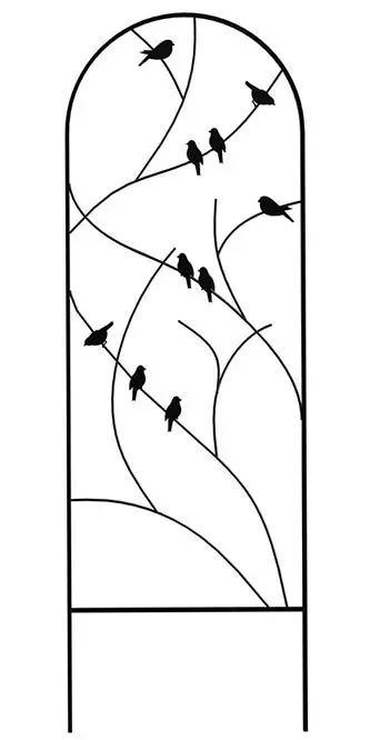 Wrought Iron Tall Spin Trellis Flower Support Garden Structure  for iron trellis and wrought iron trellis in Home & Garden