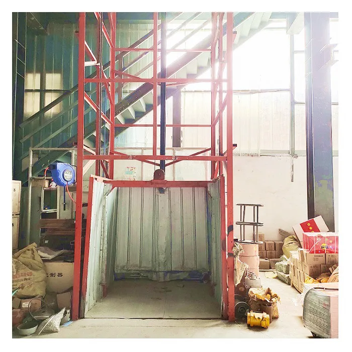 Электрический грузовой подъемник для помещений