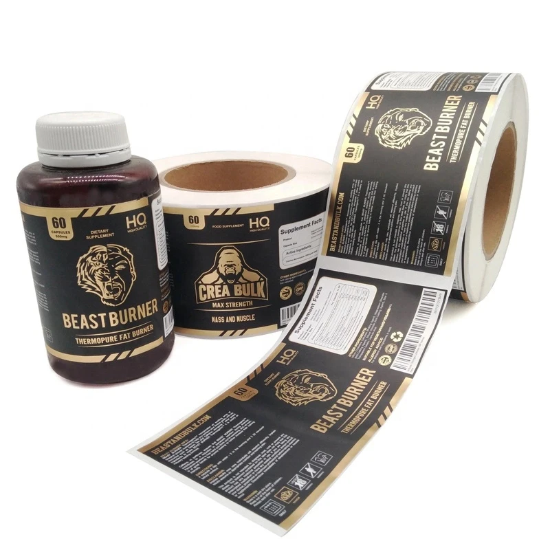 hot sale shrink sleeve adhesive sticker thermal sensitive coated paper material for beverage soft drink wine distillery vodka