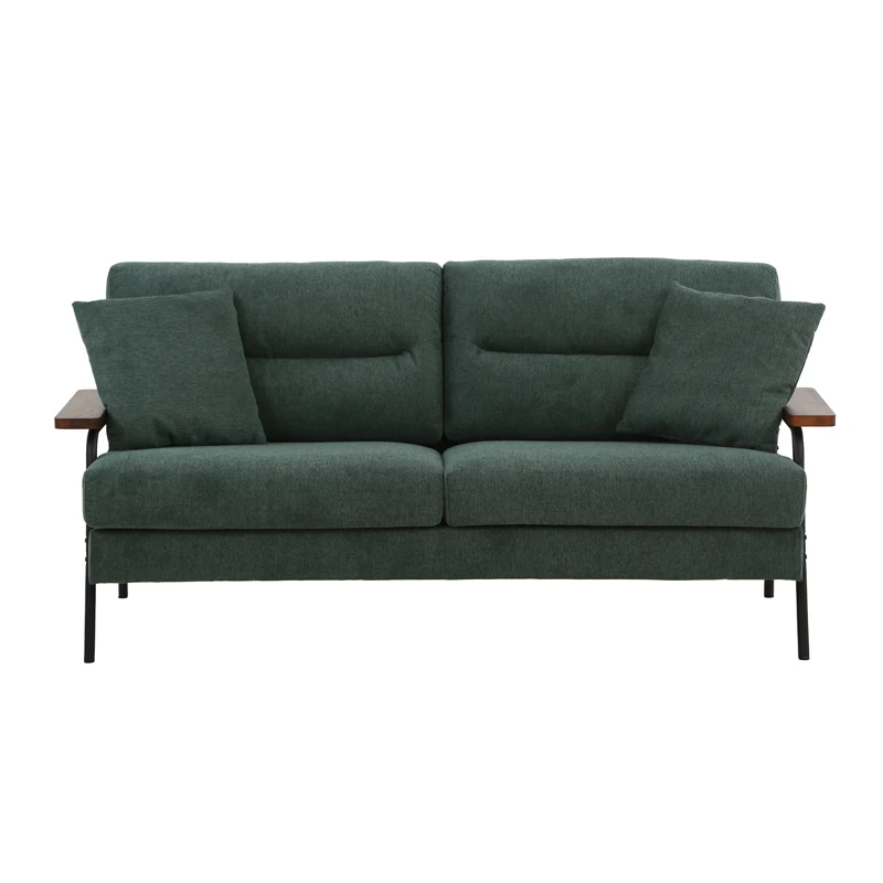 European style living room sofa furniture 3 seater PU foam sofa cum bed