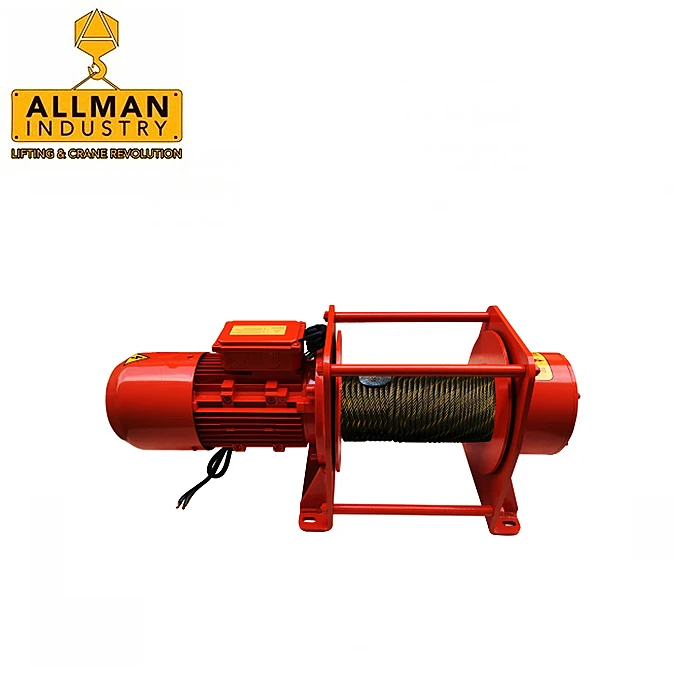 Allman CE Approved M4 500Kg Industrial Construction Works Use Heavy Duty Electric Winch