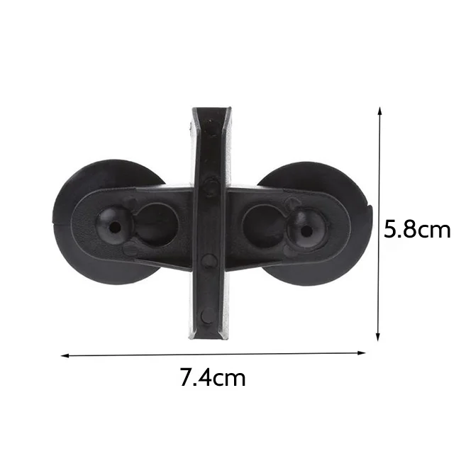 HQP-SZ17 HongQiang 2020 New Aquarium Fish Tank Divider Suction Cup Black Plastic Sheet Holders Accessory