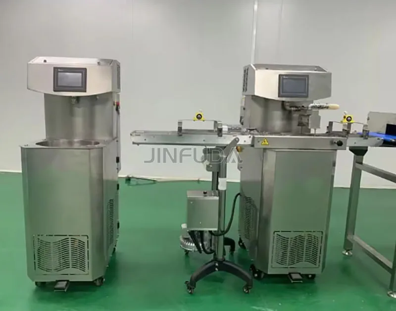 Enrobing Line Chocolate Tempering Machine Chocolate Tempering And Enrobing Machine