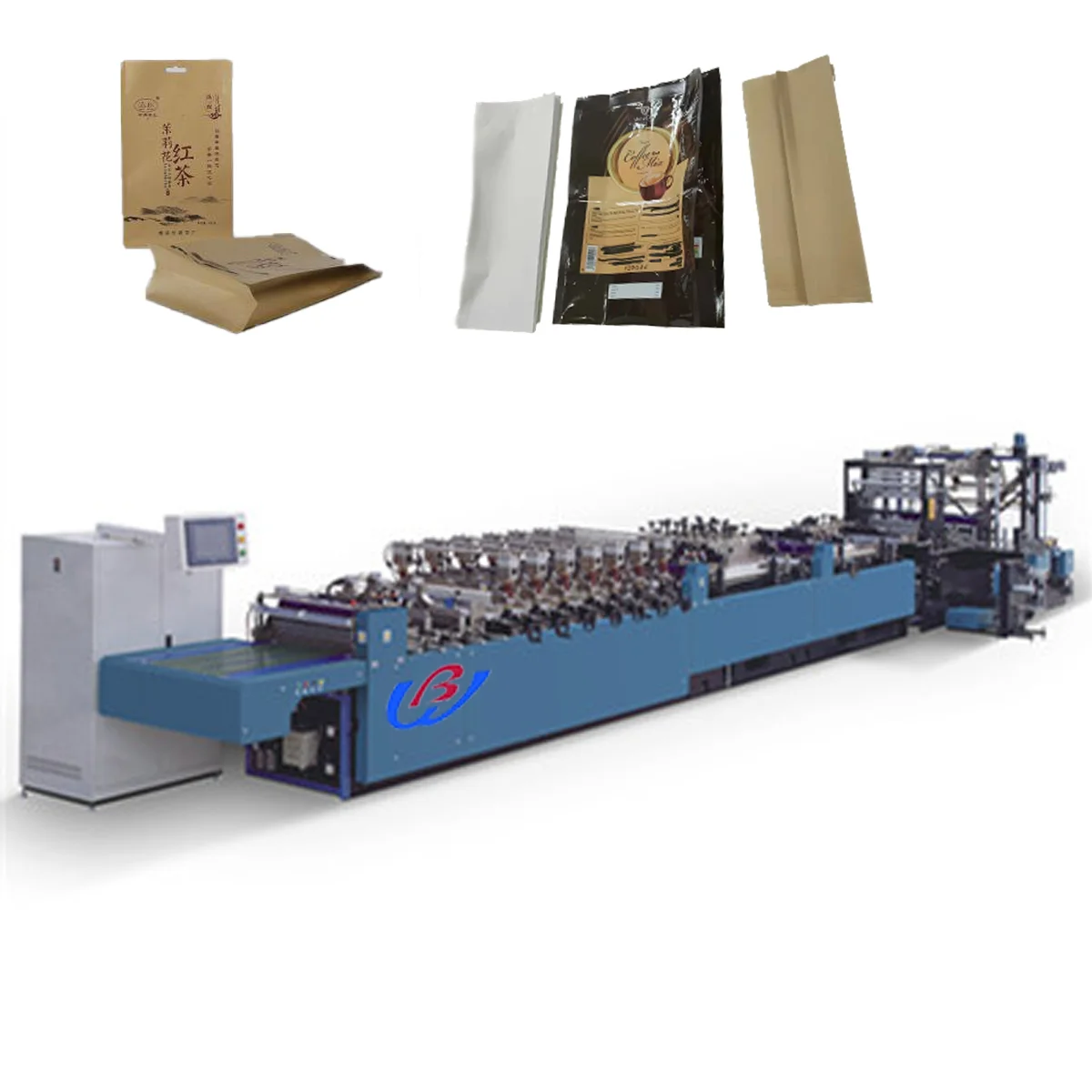 High Speed T-shirt Bag On Roll Garbage Perforated Bag Making Machine Price