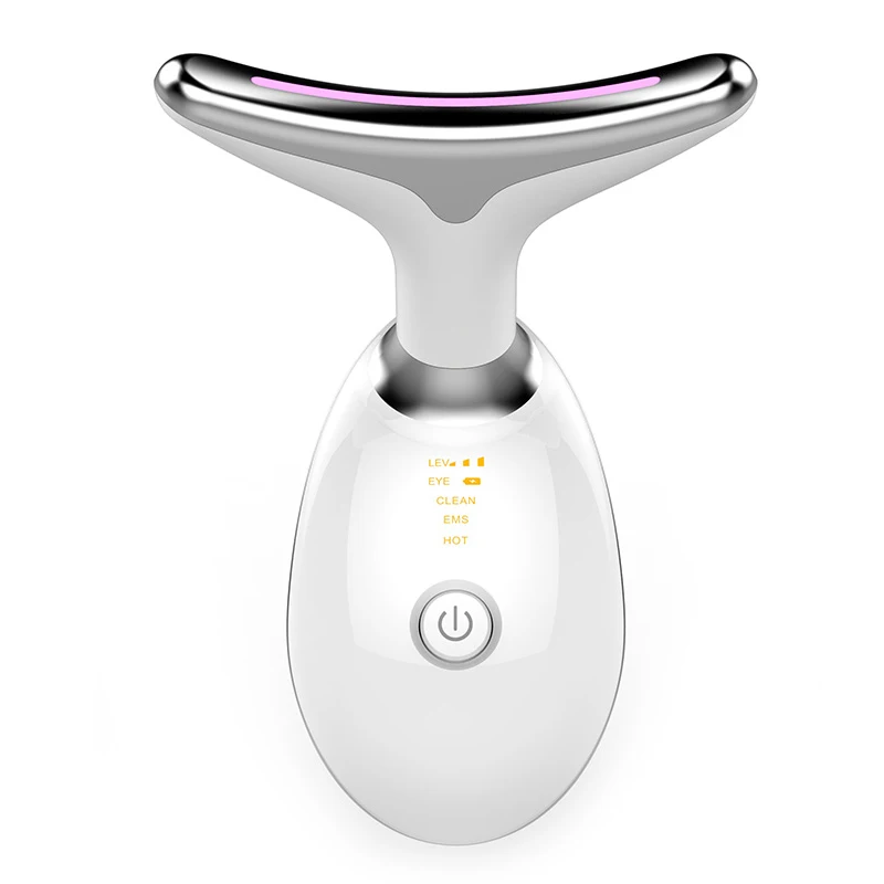 Face Lifting Neck Beauty Led EMS Photon Device Skin Care Electric Anti-wrinkle Facial Neck Massage Machine