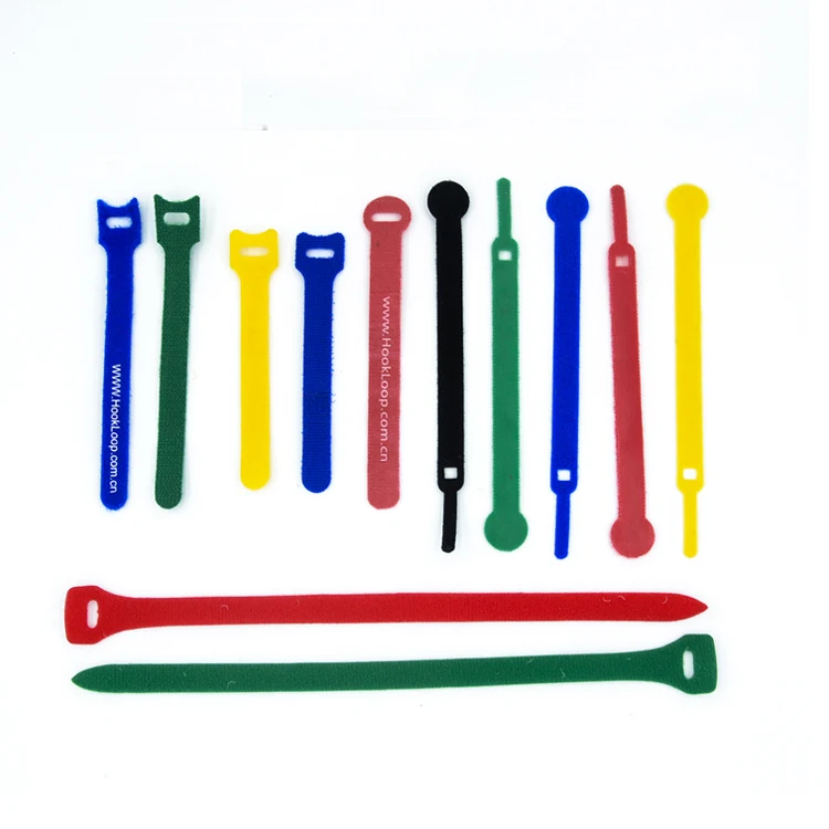 Factory Direct Sale 100% Nylon Hook and Loop Fastening Self-locking Cable Ties