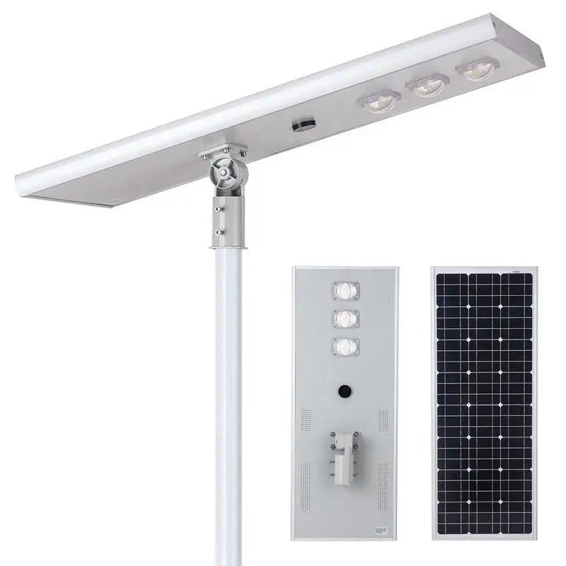 8 meter pole aluminum waterproof outdoor stand alone solar power panel street light 60 watt 5 years warranty