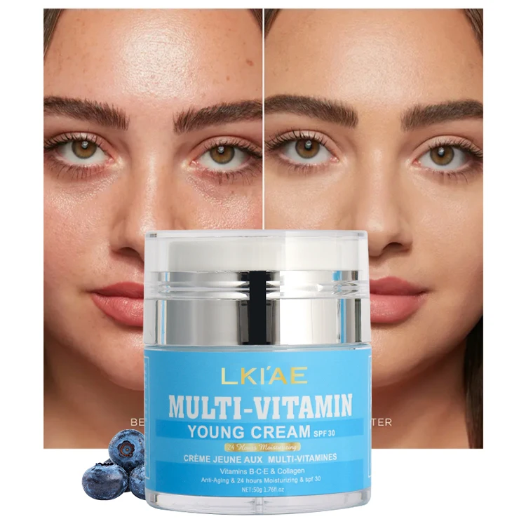 Black Skin Alike Multi-Vitamin Young Natural Organic African Vitamin C&E Whitening Skin Lightening Cream For Women