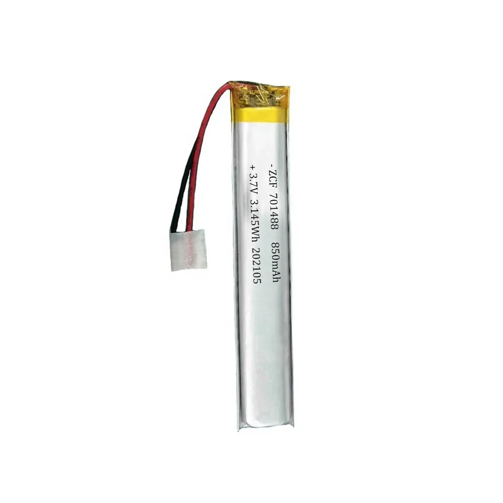 701488 3.7V 850mAh Lithium Polymer Battery Cell Lipo Rechargeable Battery Soft Pack for Voice Pen