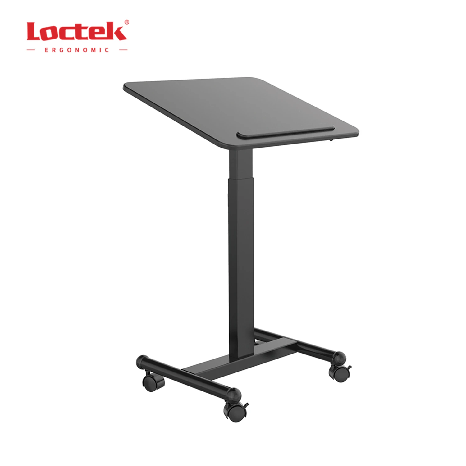 Pneumatic Gas spring Lift Standing Desk Laptop Height Adjustable Mobile Office Desk Loctek MT303MT