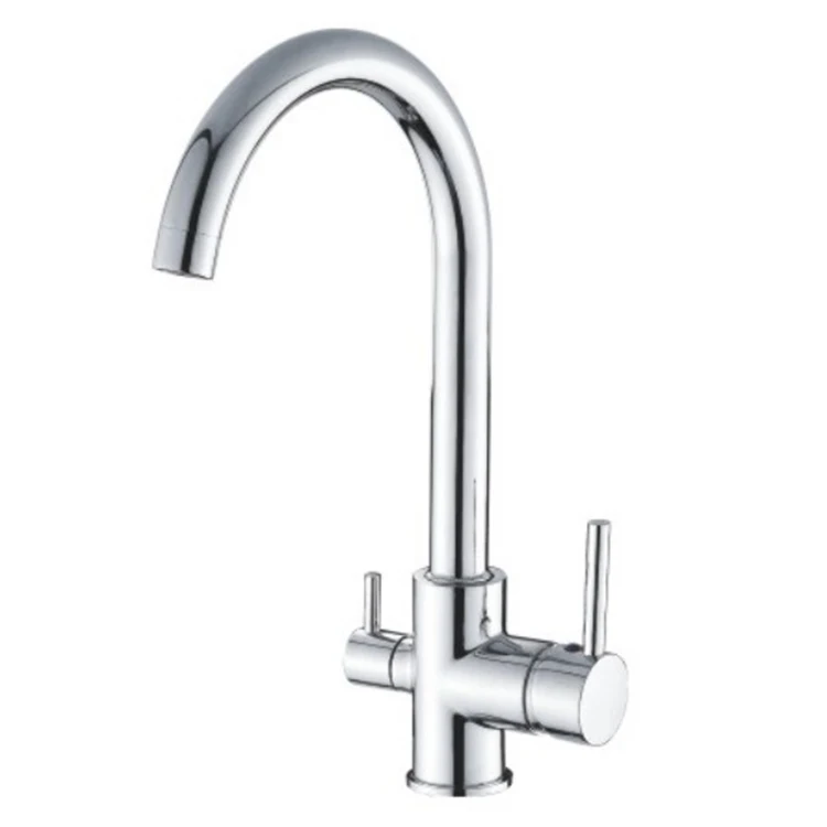 Kitchen Faucet Single Handle Tap Mixer Faucet Cheap Price Black Hot/cold Water Mixer Brass Main Body and Zinc Handle Single Hole