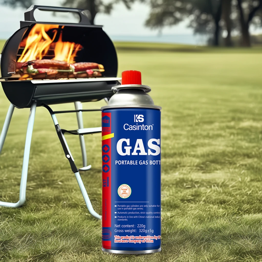 OEM/ODM High quality portable Butane gas cartridge 220g/227g Barbecue mini stove disposable butane gas tank