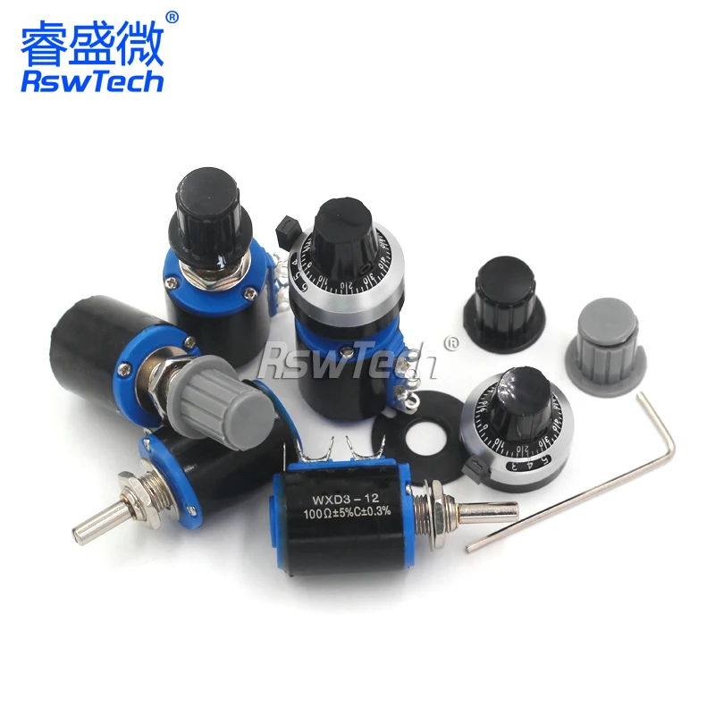 High Quality Short style WXD3-12-2W ip67 waterproof cts 100k dimmer b20k potentiometer alps
